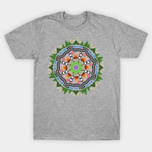 Colored Mandala of Camping T-Shirt